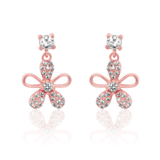 Petal Drops Rose Gold Earrings
