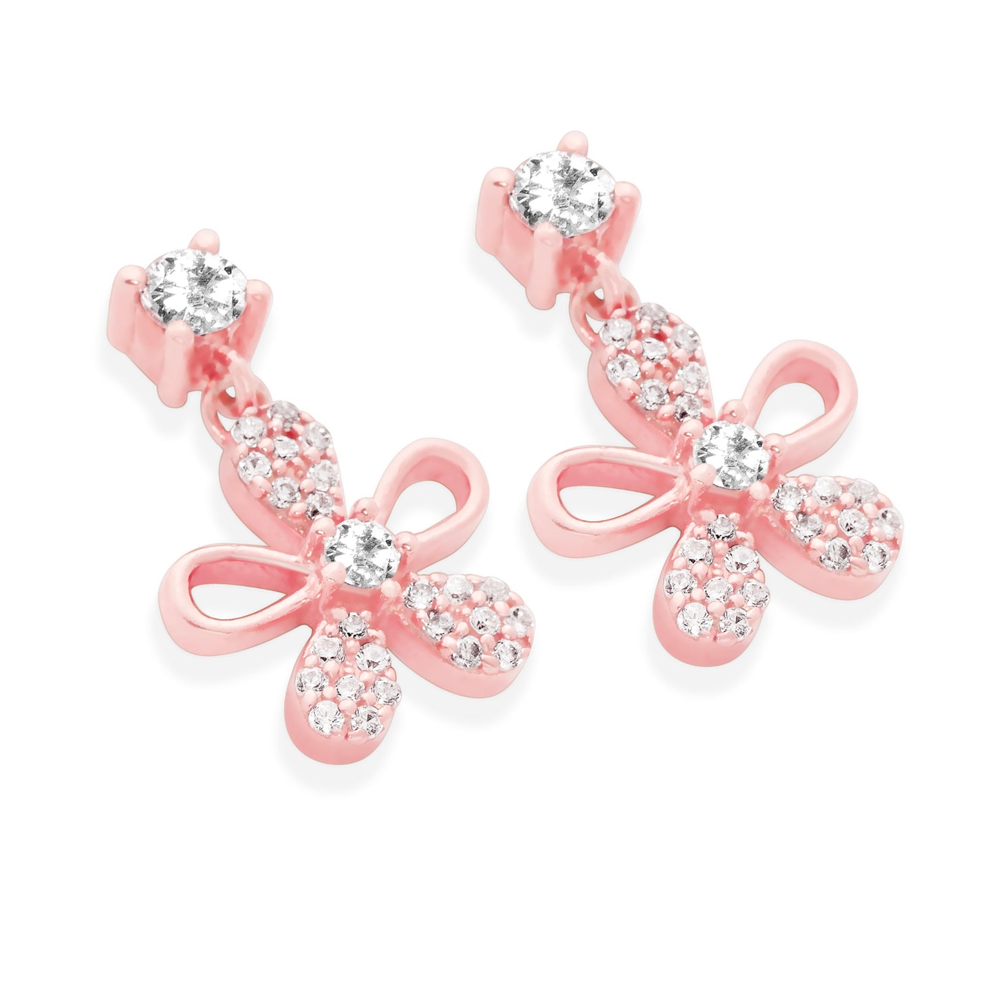 Petal Drops Rose Gold Earrings