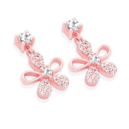 Petal Drops Rose Gold Earrings