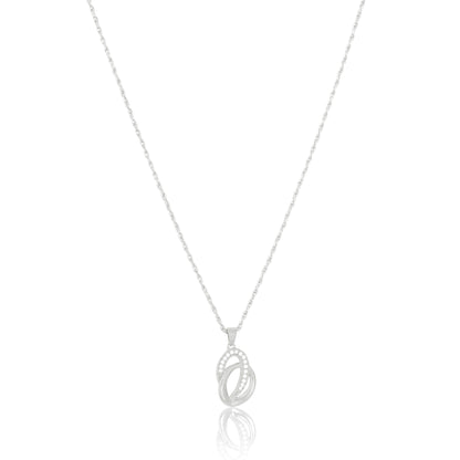 Oval designed Pendant with sleek chain