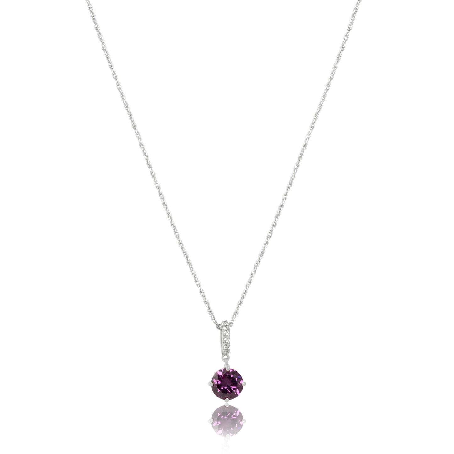 Round-Shaped Purple stone Necklace