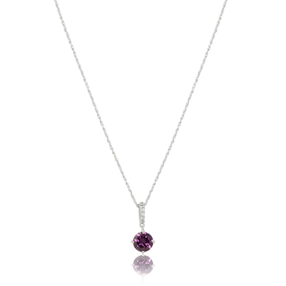 Round-Shaped Purple stone Necklace