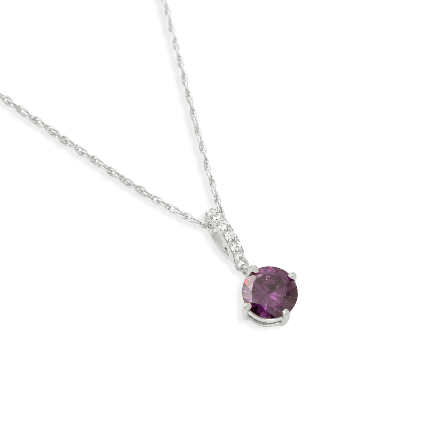 Round-Shaped Purple stone Necklace