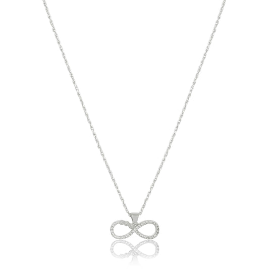 Silver 3 heart Infinity Pendant with Chain