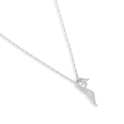 Sleek Petal Pendant with Chain