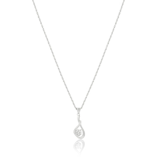 Teardrop shape Pendant with chain